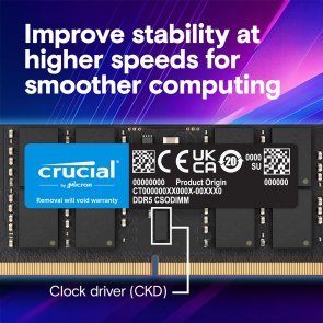 Оперативна пам’ять Crucial CSODIMM DDR5 1x16GB (CT16G64C52CS5)
