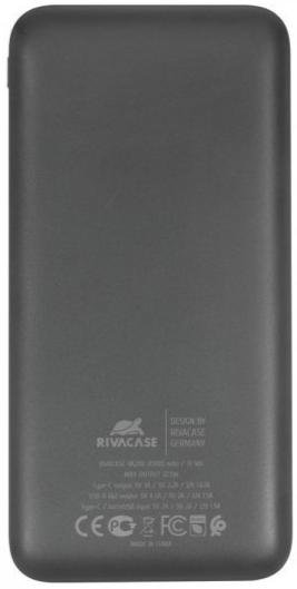 Батарея універсальна Riva RivaPower VA2101 10000mAh 22.5W Black (RIVAPOWER VA2101 (Black))