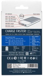 Батарея універсальна Riva RivaPower VA2101 10000mAh 22.5W Black (RIVAPOWER VA2101 (Black))