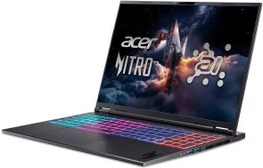 Фото: Ноутбук Acer Nitro 16S AI AN16S-61-R5C5 NH.QXVEU.003 Black - 16" IPS 180 Гц / AMD Ryzen 9 / 365 / DDR5 32 ГБ / PCI-E SSD 2 ТБ / GeForce RTX 5070 № 3 | KTC