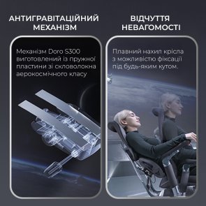 Крісло SIHOO Doro S300 Dark Grey (S300-M201)