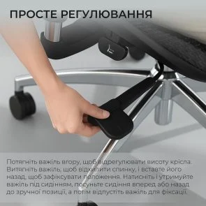 Фото: Крісло SIHOO Doro S100 Black (S100-M301) № 14 | KTC