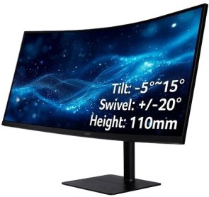 Монітор Acer CZ342CURJ0bmiphuzx Black (UM.CC2EE.001)