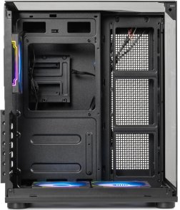 Корпус QUBE Aquarium Black with window (AQUARIUM_GBNU3)