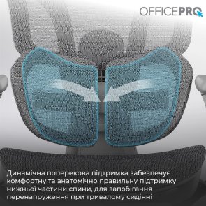 Крісло OfficePro Elite OC950G Grey