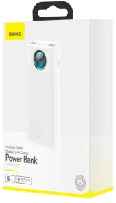Батарея універсальна Baseus Amblight 30000mAh 65W White with USB-C (PPLG000102)