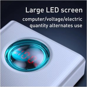 Батарея універсальна Baseus Amblight 30000mAh 65W White with USB-C (PPLG000102)