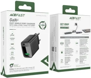 Фото: Зарядний пристрій Acefast A90 18W Black (6974316283249) № 6 | KTC