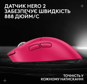 Миша Logitech G Pro X Superlight 2 Dex Wireless Pink (910-007373)