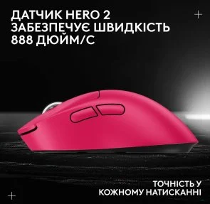 Фото: Миша Logitech G Pro X Superlight 2 Dex Wireless Pink (910-007373) № 13 | KTC