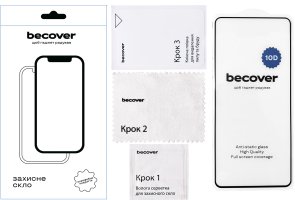 Захисне скло BeCover 10D for Motorola G15/G15 Power - Black (713574)