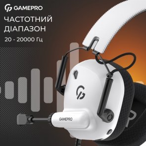 Гарнітура накладна GamePro Genesis Mercury, White ( Gaming )