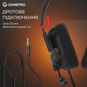 Гарнітура накладна GamePro Genesis Mercury, Black ( Gaming )