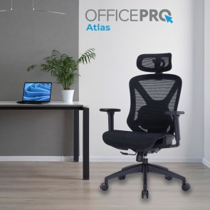 Крісло OfficePro Atlas OC630-B-B-B Black
