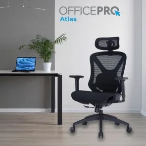 Фото: Крісло OfficePro Atlas OC630-B-B-B Black № 7 | KTC