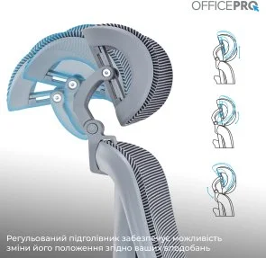 Фото: Крісло OfficePro Atlas OC630-G-DG-DG Gray/Dark Gray № 14 | KTC
