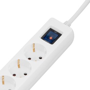 Мережевий фільтр 2E SP515M3USBWH 5/3m 2xUSB White (2E-SP515M3USBWH)