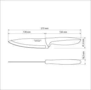 Фото: Набір ножів Tramontina PLENUS 15.2cm 12pcs Light Gray (23426/036) № 3 | KTC