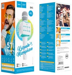 Фото: Мікрофон Hoco BK5 Cantando Karaoke Blue (6931474742308) № 4 | KTC