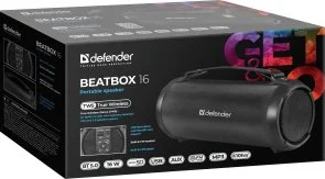 Фото: Портативна колонка Defender Beatbox 16 Black (65216) № 4 | KTC