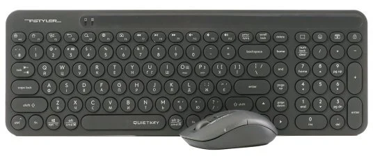 Фото: Комплект клавіатура+миша A4tech FG3300 Air2 Wireless Grey (FG3300 Air2 Grey) № 2 | KTC