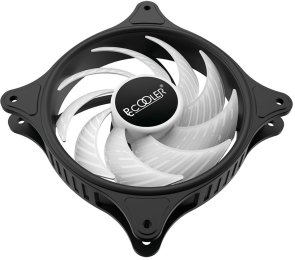 Кулер для корпуса 120x120x25mm PCCooler FX-120-3 1200об/хв, 18дБ, 3pin, Black