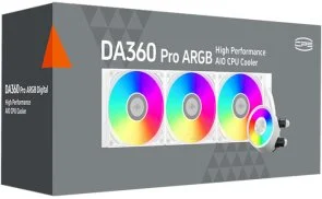 Фото: Система рідинного охолодження PCCooler DA360 Pro ARGB White (DA360Pro-WHAWXL-GL) № 8 | KTC