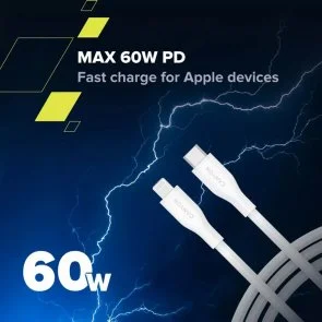 Фото: Кабель Canyon CLNM60 60W Type-C / Lightning 1m White (CNS-CLNM60SC10W) № 7 | KTC