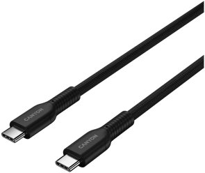 Кабель Canyon OnWire 60CL 60W Type-C / Type-C 1m Black (CND-CCAP60AB10B)