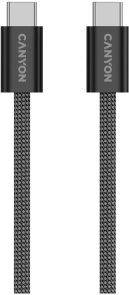 Кабель Canyon OnWire 60MG 60W Type-C / Type-C 1m Black (CND-CCMG60AB15B)