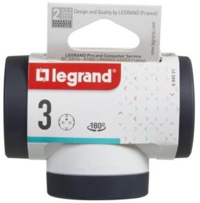 Розгалужувач Legrand Premium 3Х2К+З White/Black (694521)