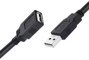 Кабель ColorWay AM / AF 1.8m Black (CW-CBUF076-BK)