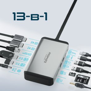 USB-хаб Promate VersaHub-MST Grey (6959144061900)