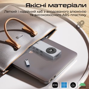 USB-хаб Promate ComandHub-Pro (6959144066622)