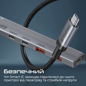 USB-хаб Promate LiteHub-Pro (6959144065410)