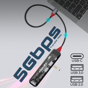 USB-хаб Promate TransHub-Lite (6959144064802)