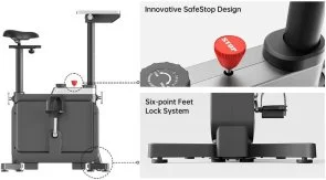 Фото: Велотренажер KingSmith Workstation Bike W1B (EBW1B) № 14 | KTC