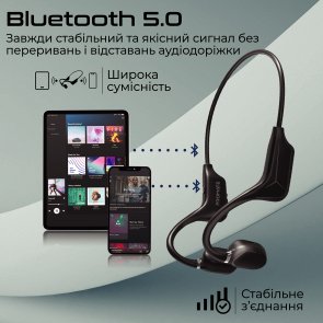  Гарнітура Promate Ripple Black (6959144060156)