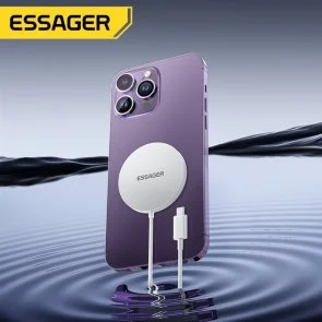 Фото: Бездротовий зарядний пристрій Essager Wind 2in1 Wireless Charger 15W White (EWXCX-CF02-Z) № 3 | KTC