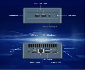 Персональний комп'ютер GEEKOM Mini IT12 (GMIT12i5-12450H-16512-EU)