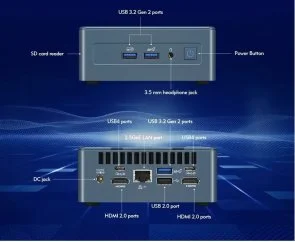 Фото: Персональний комп'ютер GEEKOM Mini IT12 (GMIT12i5-12450H-16512-EU) - Intel Core i5 i5-12450H / 16 ГБ DDR4 / PCI-E SSD 512 ГБ / Intel / Intel UHD Graphics, UMA / 120 Вт № 5 | KTC