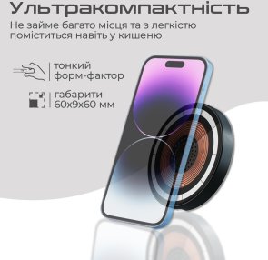 Бездротова зарядна станція Promate magring