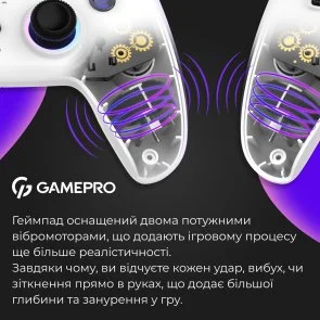 Фото: Геймпад GamePro GPS20W Wireless White № 15 | KTC