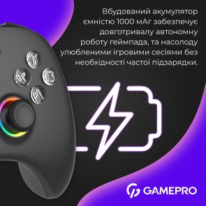 Геймпад GamePro GPX13BDOC Wireless Black