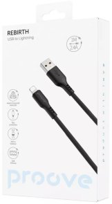  Кабель Proove Rebirth 2.4A AM / Lightning 1m White (CCRE12001102)