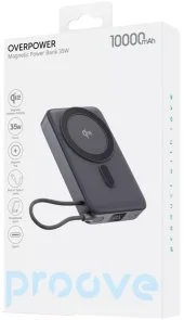 Фото: Батарея універсальна Proove OverPower 10000mAh Qi2 35W Gray (PBOP35012105) № 4 | KTC