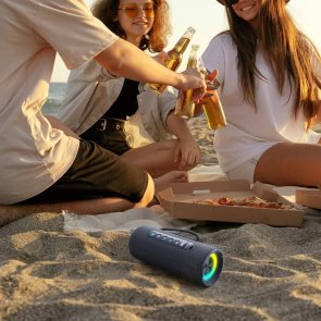 Колонка Baseus AeQur 30 Air gray Bluetooth 5.3 (15Вт) Black