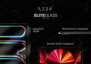 Фото: Захисне скло iLera for Apple iPad 11 2025 - Infinity Clear Glass Cut out on top (ILIPG03) № 3 | KTC