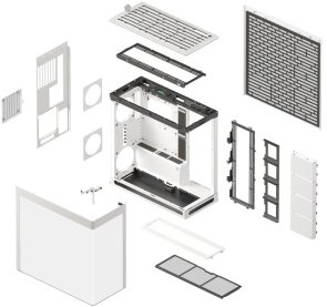 Корпус HAVN HS 420 White with window (HVN-CA-HS420-05)