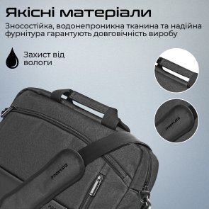 Сумка для ноутбука Promate Satchel-mb Black (6959144062648)